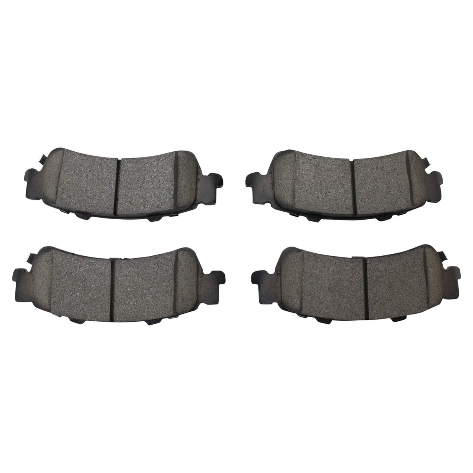 TRQ Rear Posi Ceramic Brake Pad Kit Set for Astro/Avalanche 1500 / Deville/Escalade/Escalade EXT/Safari/Sierra 1500 / Silverado