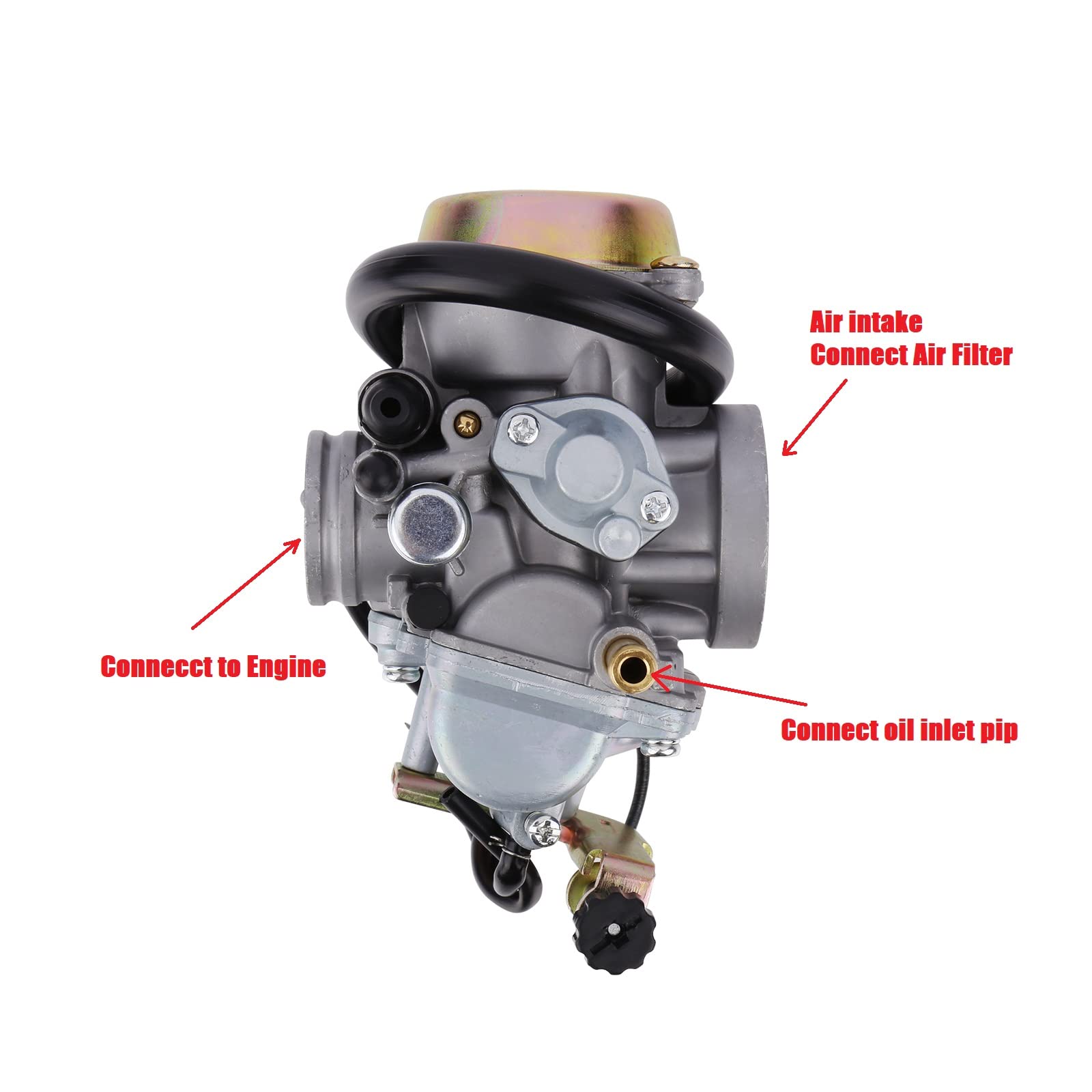 Ozark 250 Carburetor Fits Suzuki LT-F250 Ozark 2002-2009 2012-2014, LT-Z250 QuadSport Z 2004-2009, Replace# 13200-21G10 13200-05