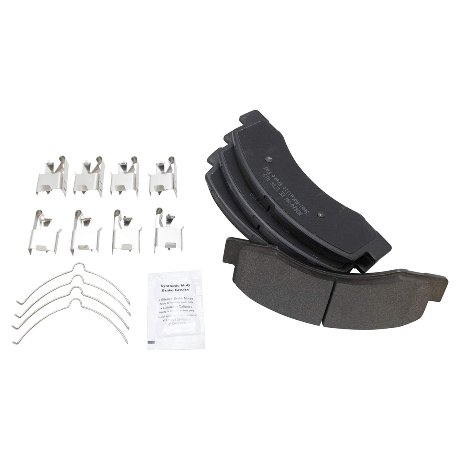 Trq Front Brake Pad & Rotor Kit Brake Pads Brake Rotor Semi-Metallic Compatible With 2003-2004 Ford Excursion F-250 Super Duty F