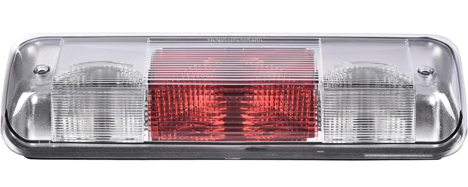 PIT66 3rd Brake Light for 2004-2008 Ford F150, High Mount, Halogen Clear/Red Lens, Durable Polypropylene