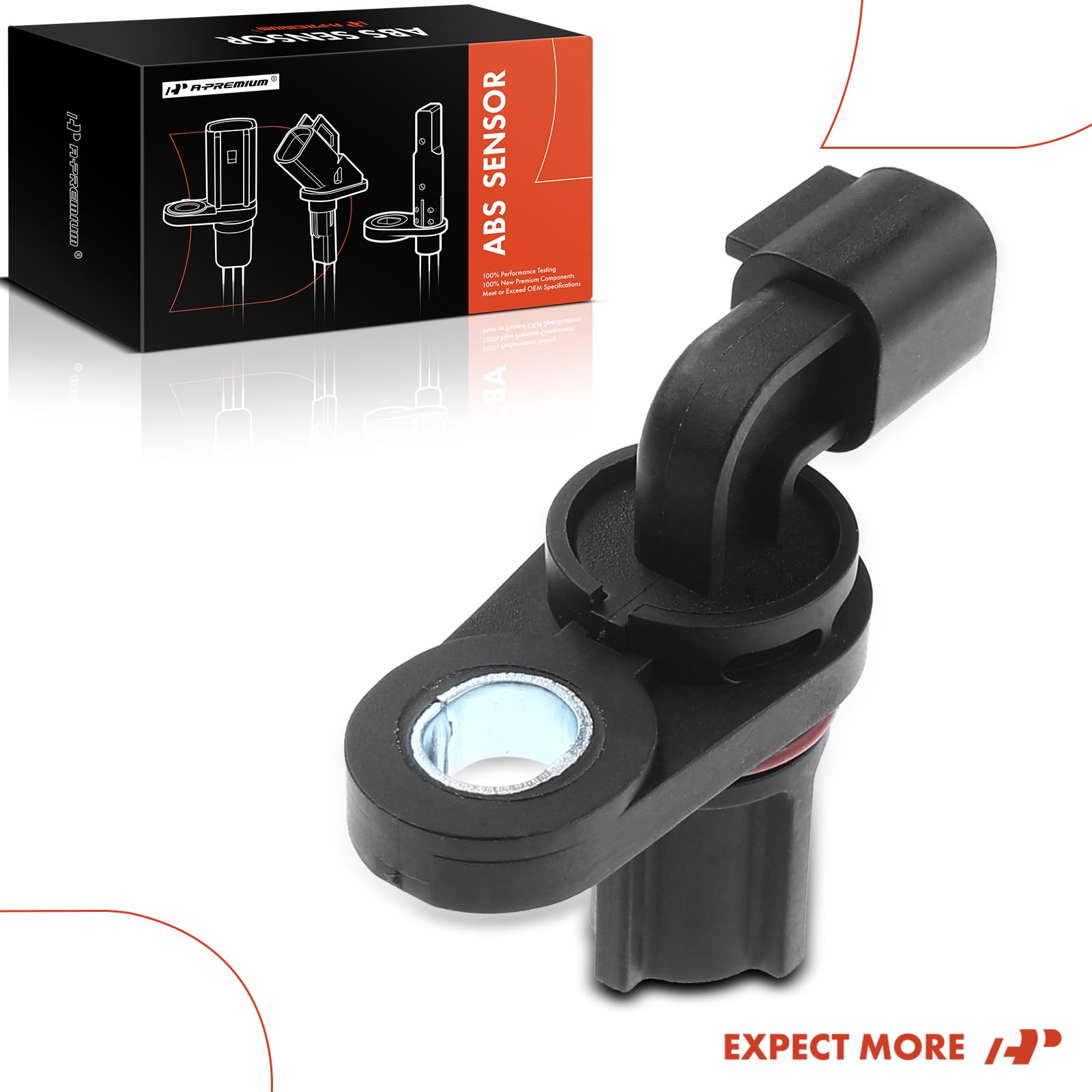 A-Premium Abs Wheel Speed Sensor Compatible With Ford & Lincoln Models - For F-150/250/350, F-250/350/450/550 Super Duty, F53, F
