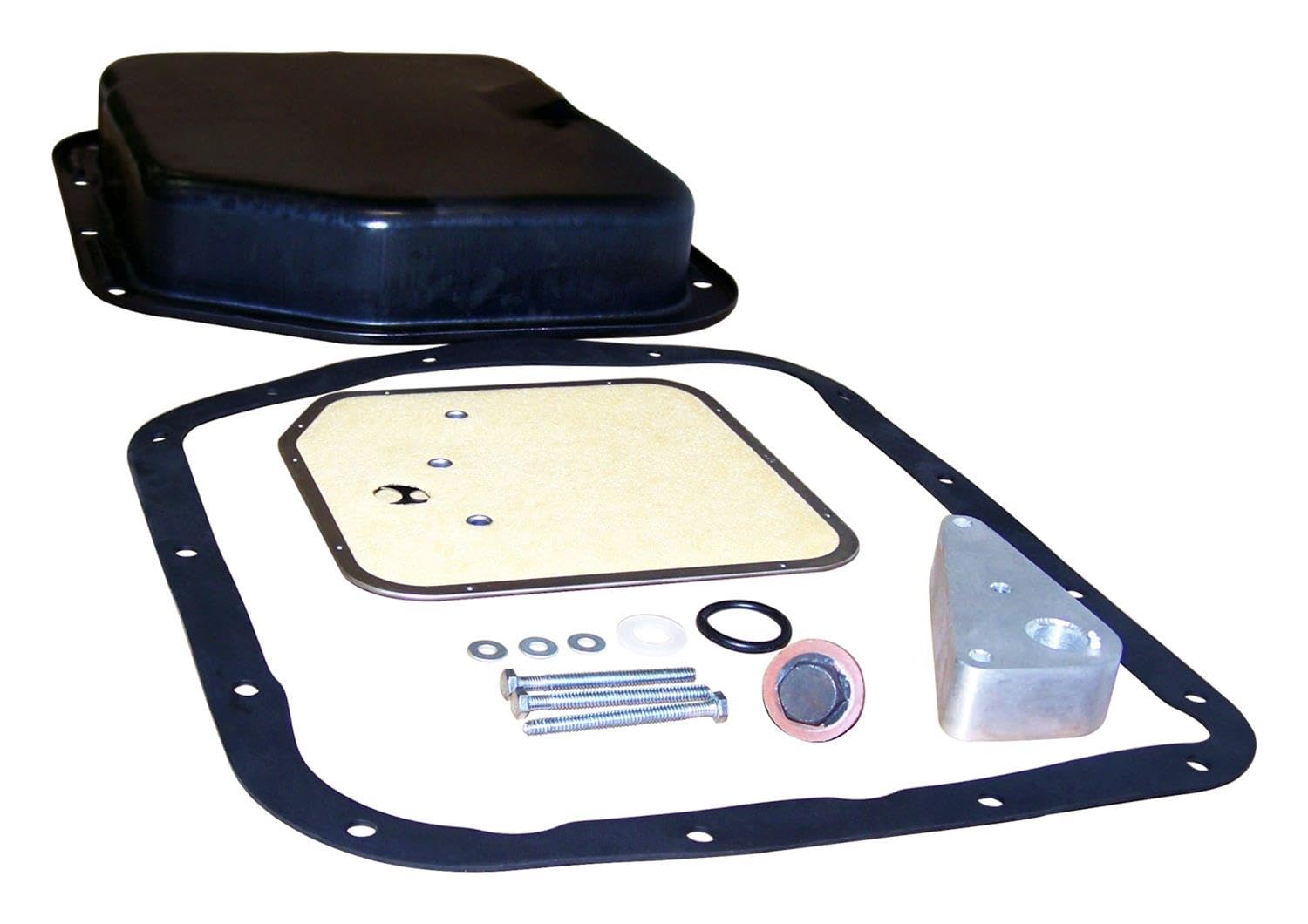 Crown Automotive RT24001 Off-Road Deep Transmission Pan Kit - Black