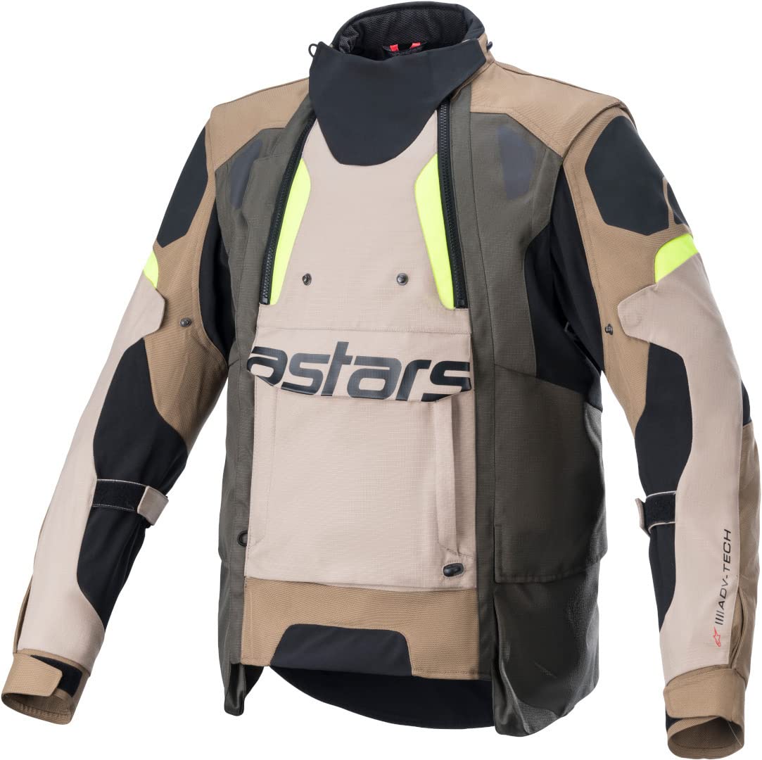 Alpinestars Halo Drystar Jacket (LARGE) (BLACK/SAND/YELLOW)