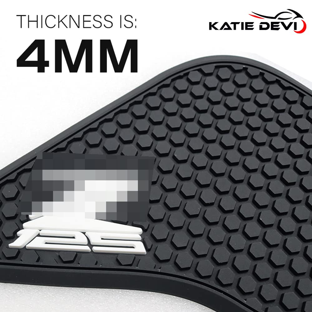 Motorcycle For Kawasaki Z125 Pro Z125Pro 2016-2021 2022 2023 Non-Slip Side Fuel Tank Pad Stickers Waterproof Rubber Sticker Fit