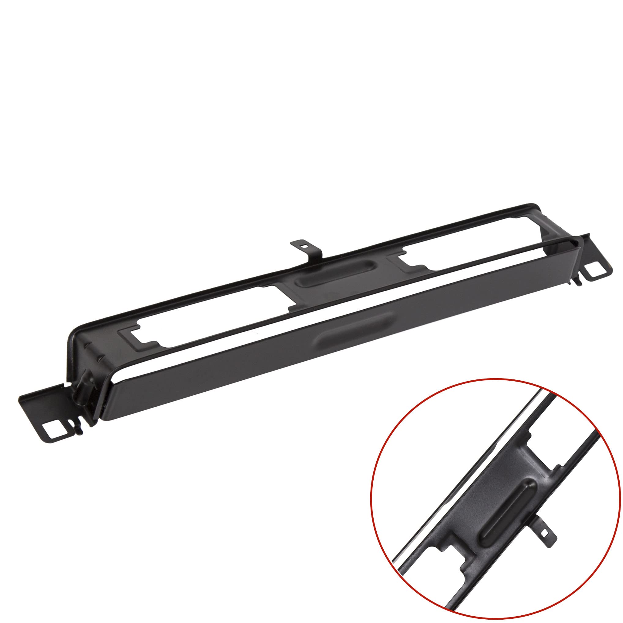 ECOTRIC Black Rear License Plate Lamp Bracket for 2007-2015 Infiniti Q40 G25 G35 G37 Sedan - Replacement 96220-JK00A
