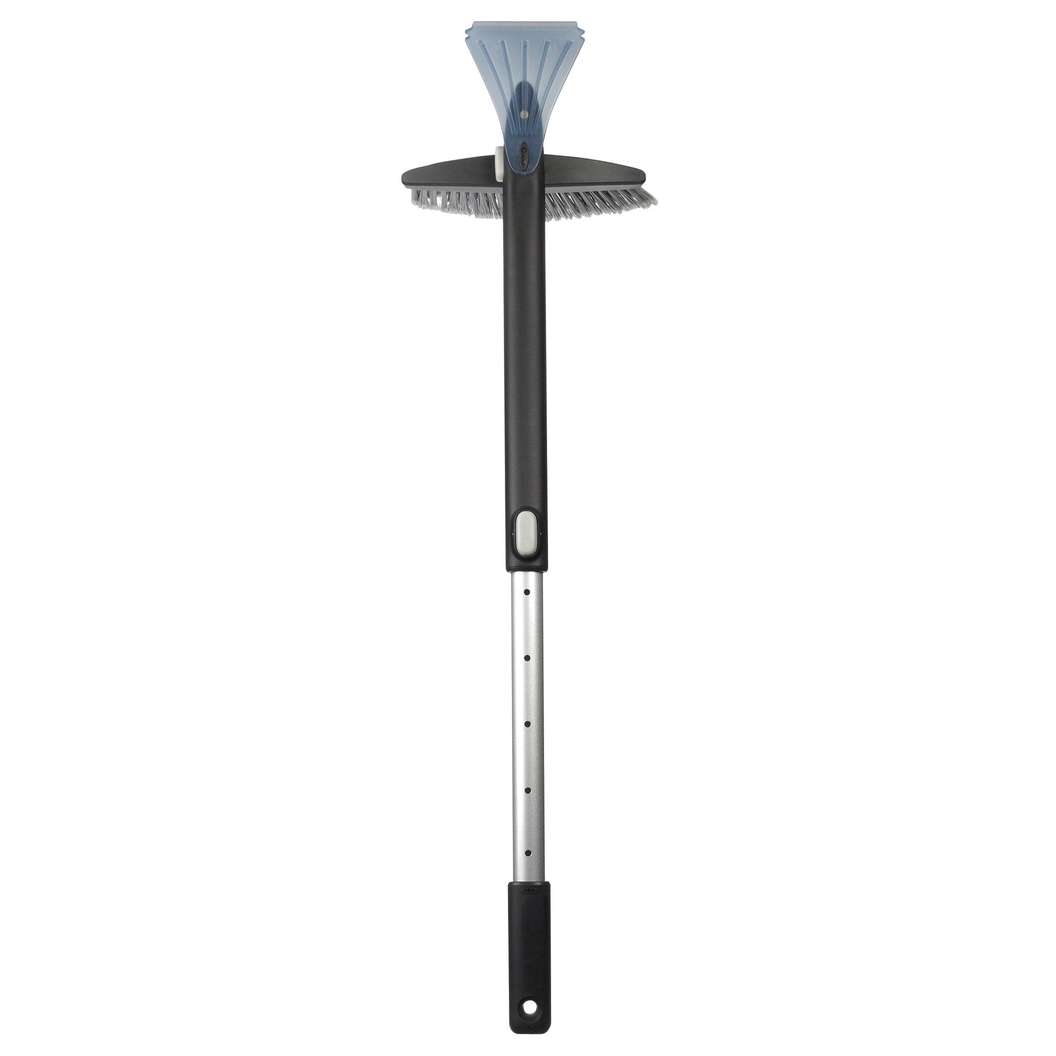 OXO Good Grips Extendable Twister Snow Brush & Ice Scraper, Plastic, Black, Model 1278000