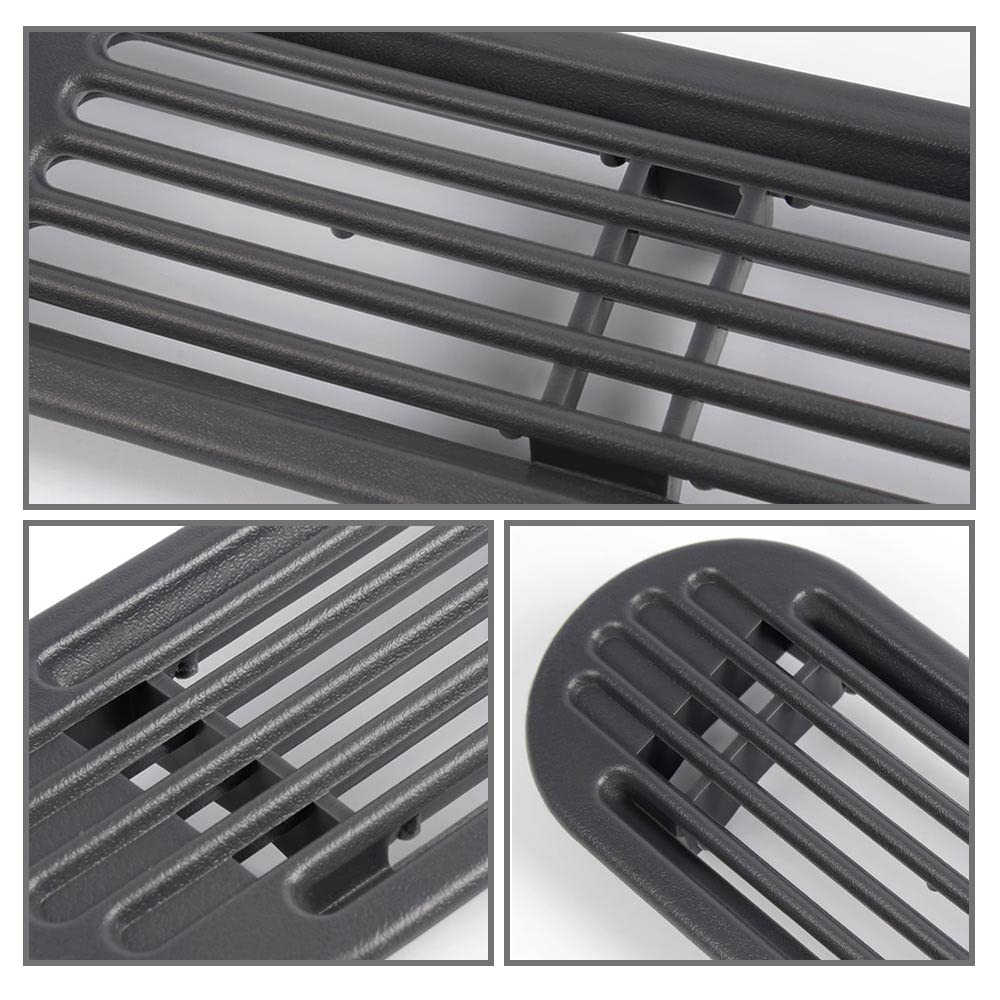 PIT66 Dash Defrost Vent Cover Panel & Speaker Grille Set for 1998-2005 Chevy S10, Black, Plastic, 3 Pcs