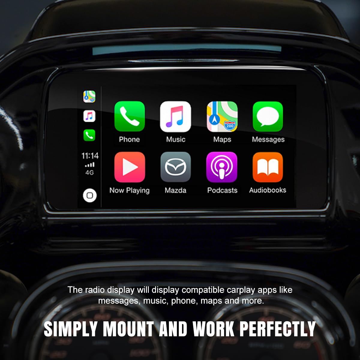 Lenink Carplay Jumper Compatible With Harley Davidson 2019 And Up Gts Radio For Road Glide Or Street Glide With Boom