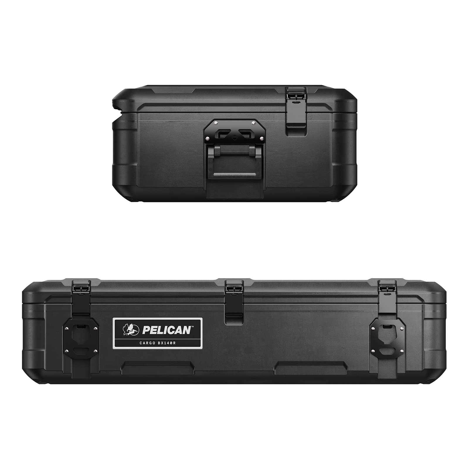 Pelican Cargo Case BX140R - Black Outdoor Waterproof Tool Box, Rooftop Carrier, Durable Polyethylene,  Cargo Case
