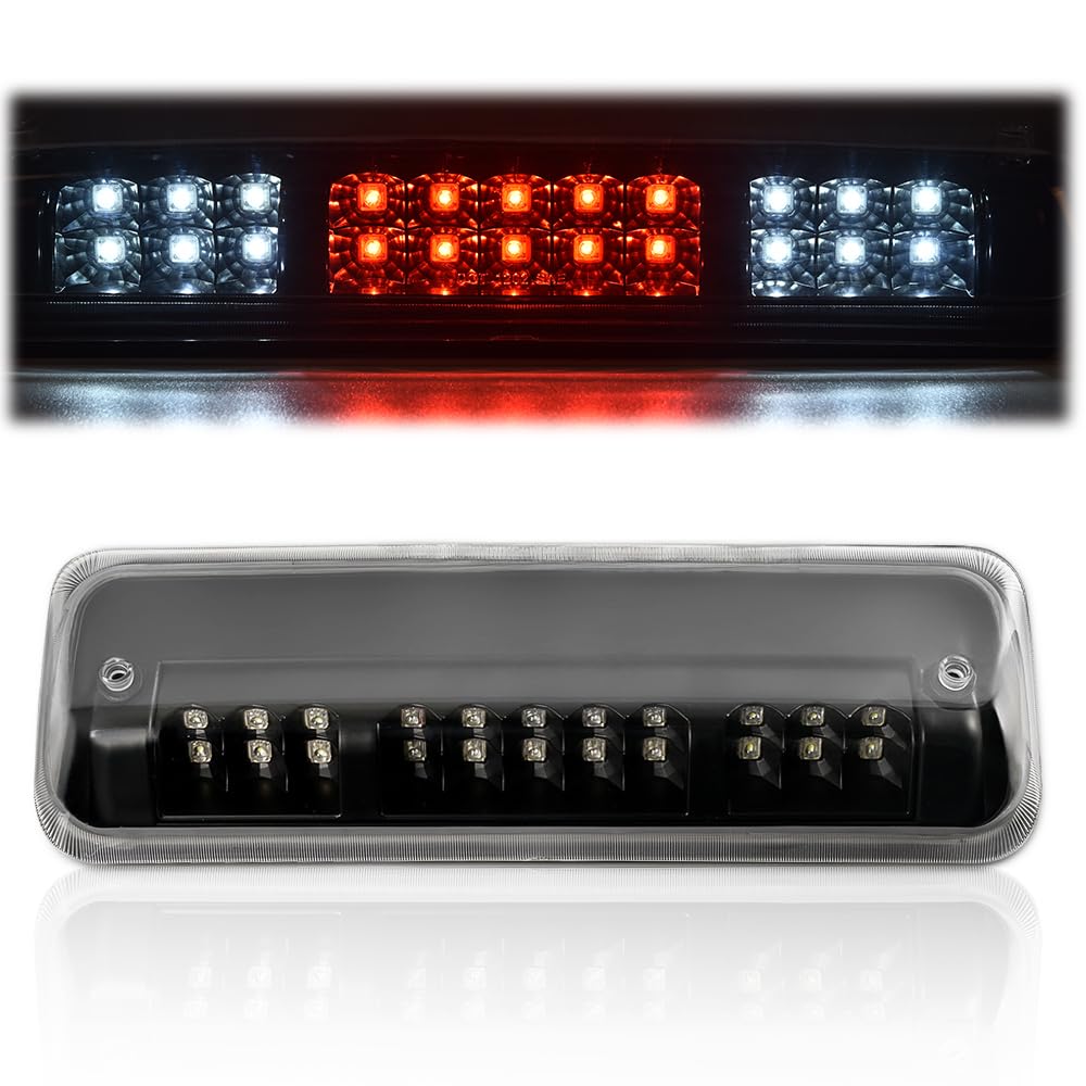 Cheda Third 3D Brake Lights, Compatible With 2004-2008 Ford F150/Explorer, Clear Lens Black Housing Led Bar Tail Cargo Lamp