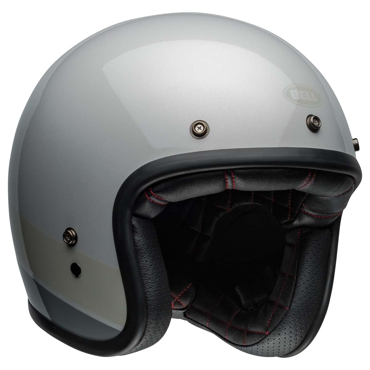 Bell Custom 500 Open-Face Motorcycle Helmet (Apex Gloss Silver Flake - Large)