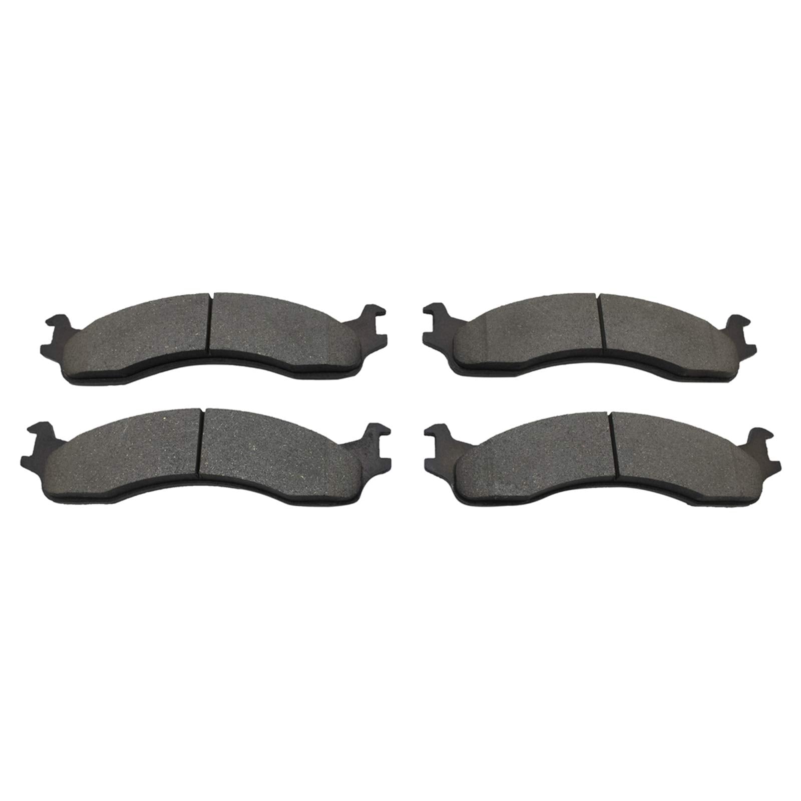 TRQ Front Posi Ceramic Brake Pad Kit - Fits B2500, E250, E350, F250, F350, Ram 2500, Ram 3500 Trucks & Vans