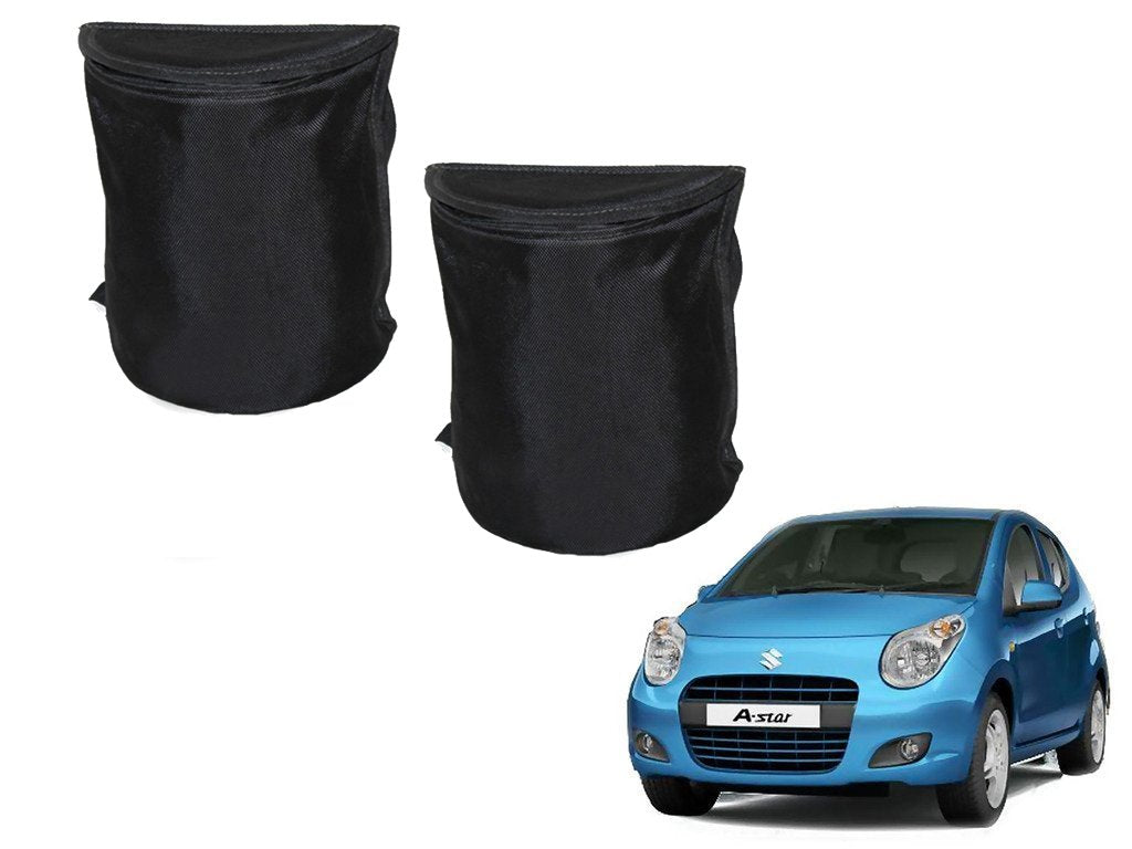 Kozdiko Semi Cylindrical Car Dustbin Set of 2 Pcs for Maruti Suzuki AStar