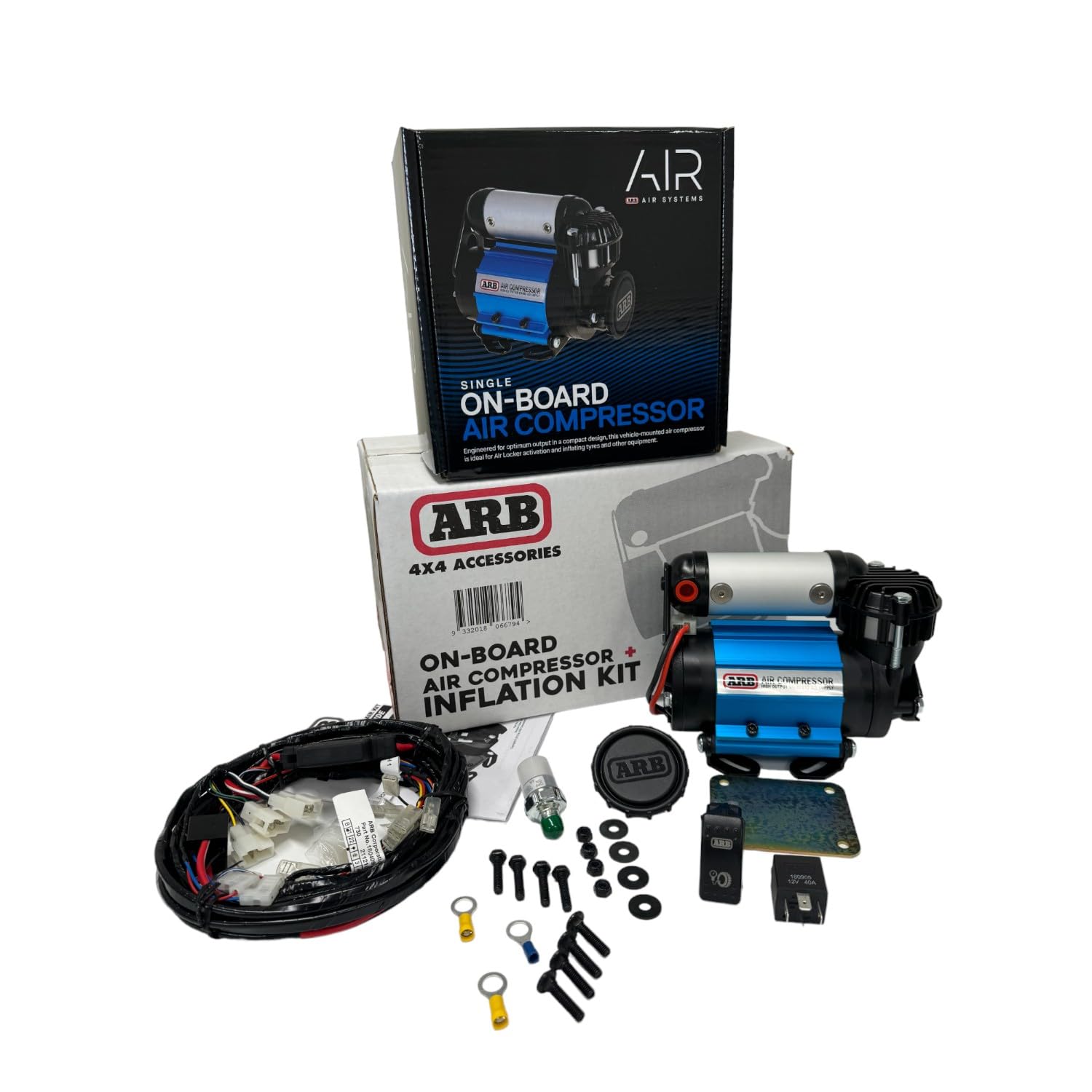 ARB Inflation Kit Air Compressor with Orange Air Hose, CKMA12 Model, Metal Construction