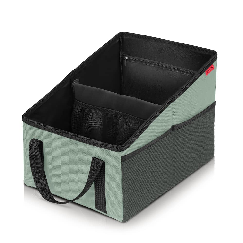 Car Seat Organizer - Passenger Seat Organizer, Collapsible Small Car Seat Storage Organizer For Console Front Or Back, Automotiv