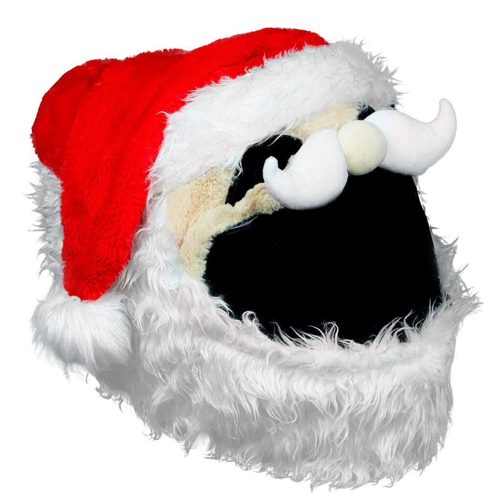 Moto Loot Helmet Cover For Motorcycle Helmet, Fun Rides And Gifts (Cover Only. Helmet Not Included) - Santa