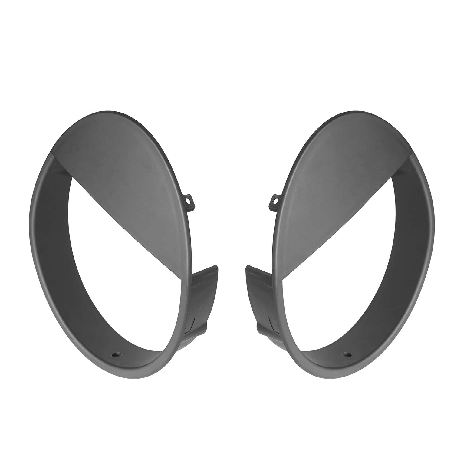 Hooke Road Headlight Bezels for Jeep Wrangler TJ 1997-2006 - Matte Black Pair, Model LED-088