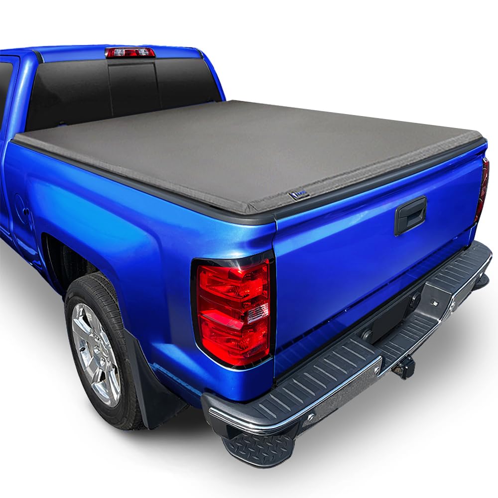 Tyger Auto T3 Soft Tri-Fold Truck Bed Tonneau Cover Compatible With 1988-2006 Chevy Silverado / Gmc Sierra 1500 2500 Hd 3500 Hd