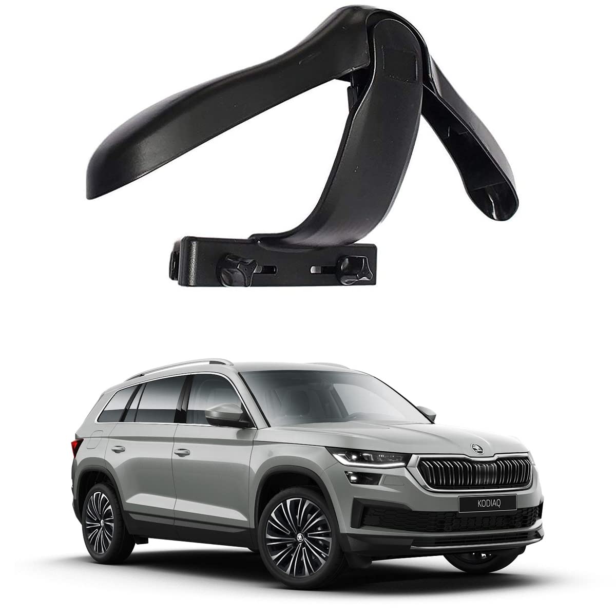 Oshotto CH04 Detachable Headrest Car Coat Hanger Back Seat Clothes Holder for Suit Coats Blazer Jackets Compatible with Skoda K