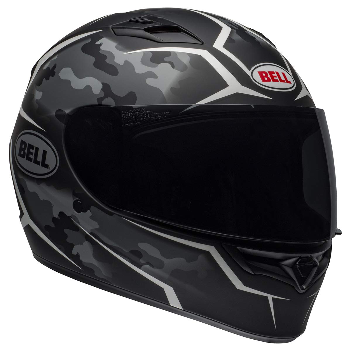 Bell Qualifier Full-Face Helmet (Stealth Camo Matte Black / White - X-Large)