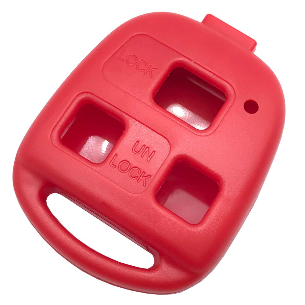 Horande Key Fob Cover for Lexus ES GS GX LS RX SC - Red, Model 13, Small Size, Keyless Entry Case Shell
