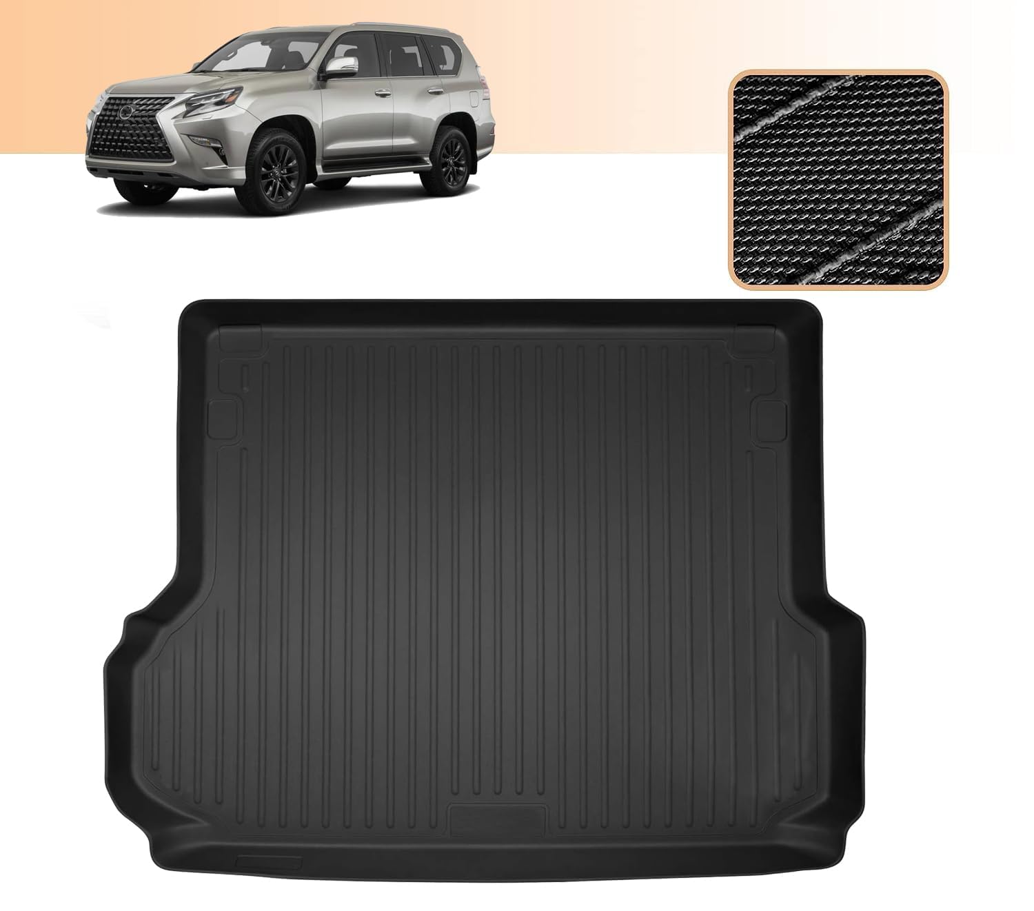 Original 2022-2025 NX Trunk Mat for Lexus NX/NX250/NX350/NX350h/NX450h+ - Custom Fit TPE Cargo Liner - All Weather Cargo Mats fo
