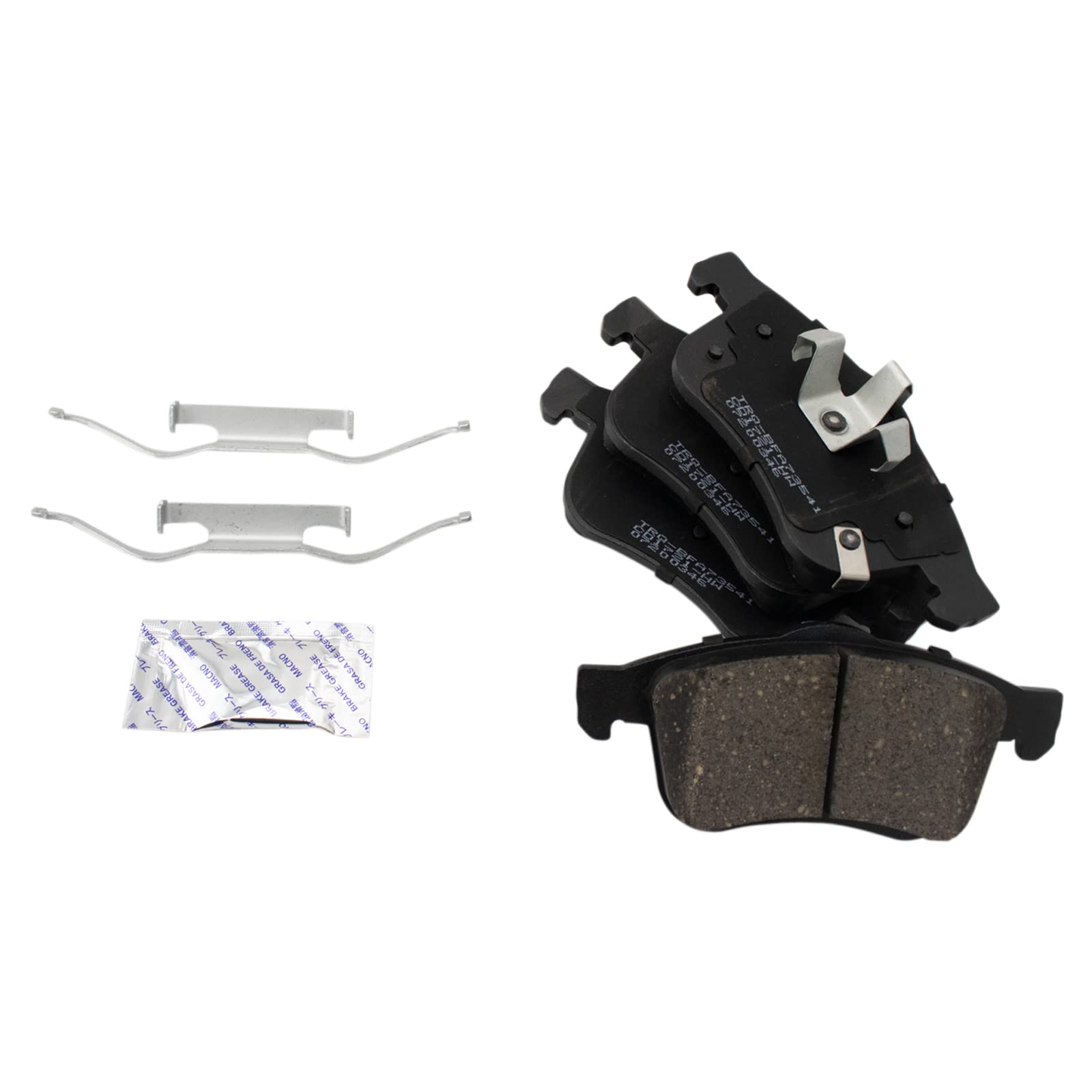 TRQ Front Brake Pads Ceramic Compatible with 2014-2020 Fiat 500L 2015-2021 Ram ProMaster City
