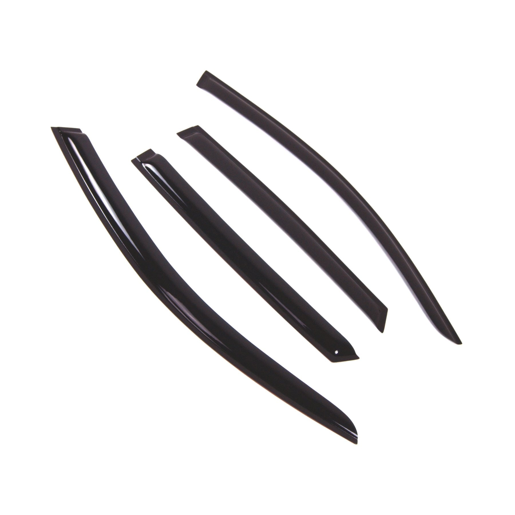 Tuningpros Wd2-664 Dark Smoke 4 Pcs Set Window Visor (Outside Mount) Deflector Rain Guard Compatible With 2008-2016 Audi Q5