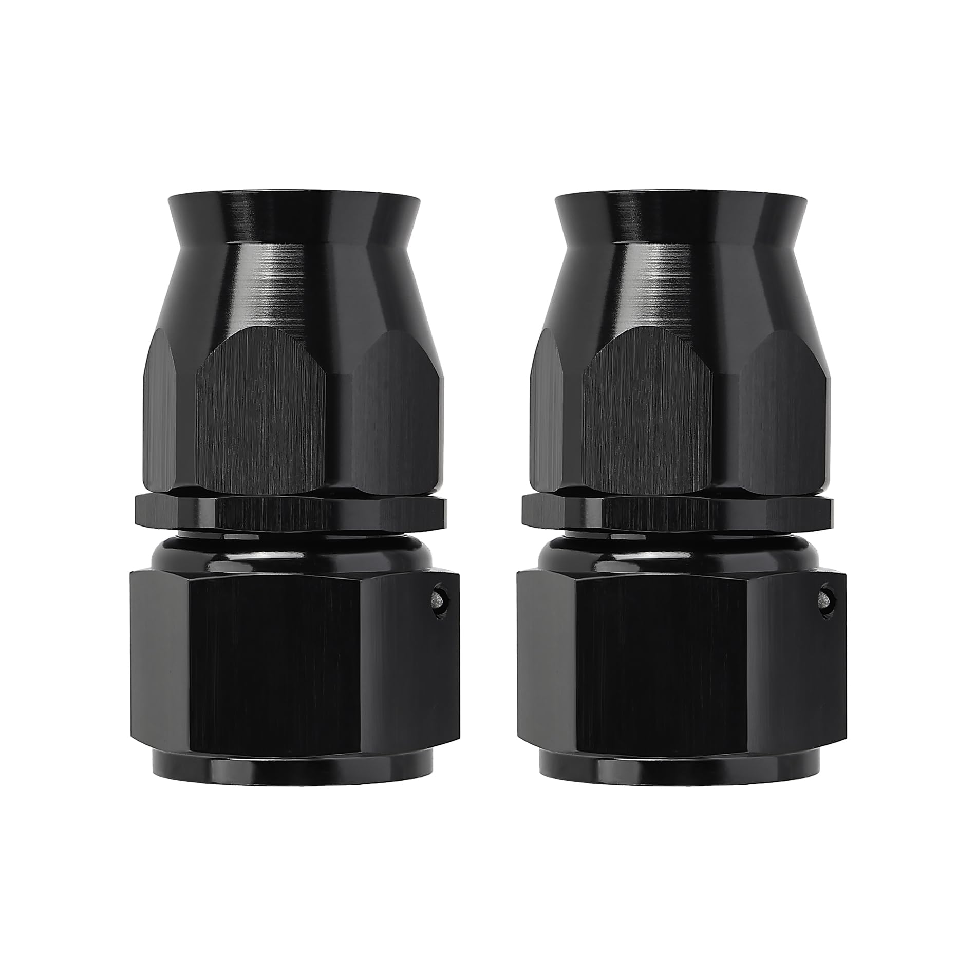 Evil Energy 12An Ptfe Hose End Fitting Straight Black For Ptfe Hose Only 2Pcs