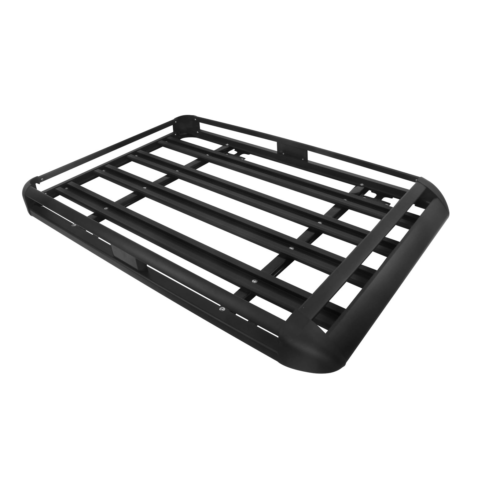 Updated Roof Rack Cargo Basket Carrier, 63'' x 38'' Aluminum Alloy Luggage Holder for SUV, Truck, Car - Universal Design with 15