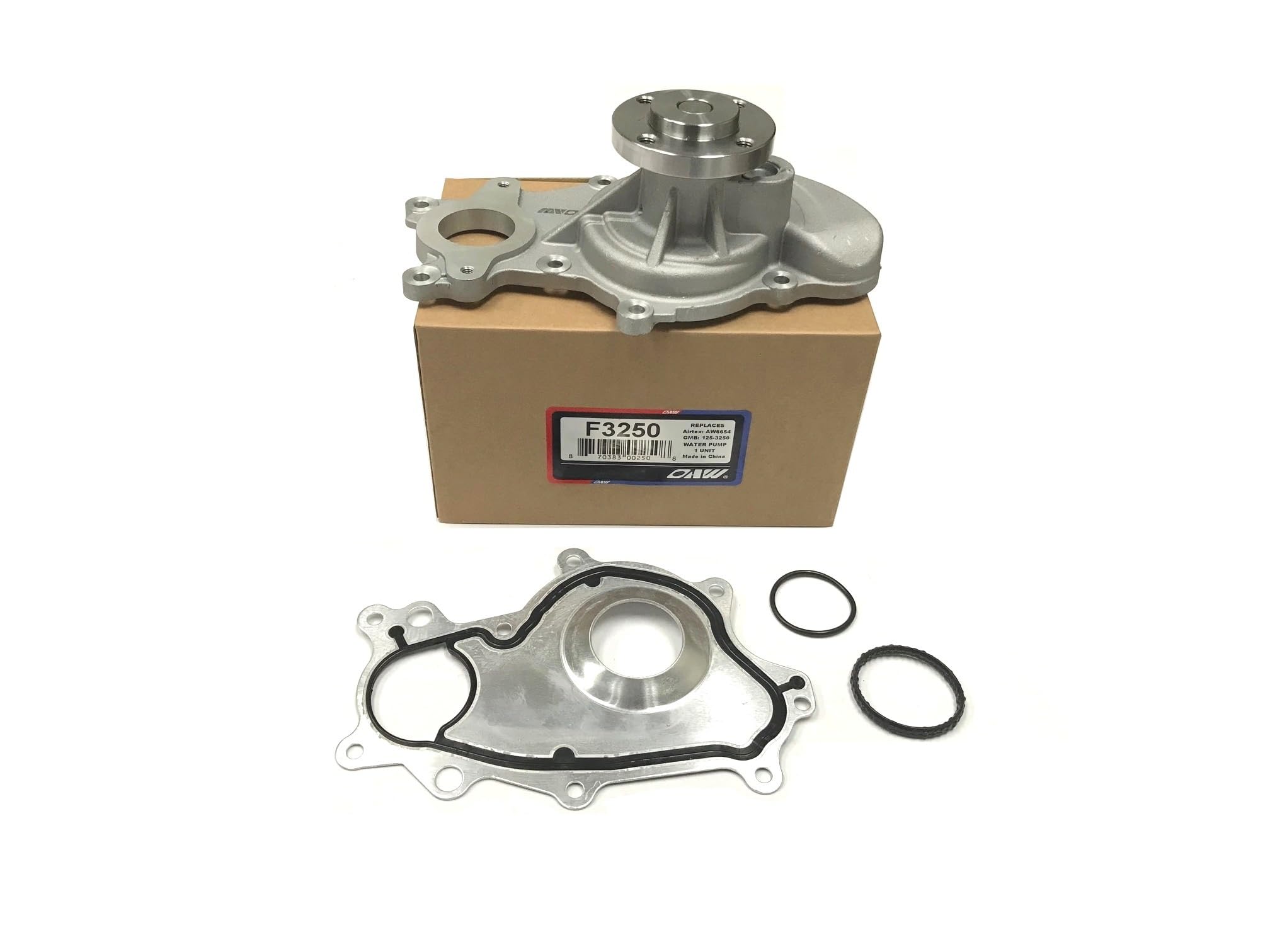 OAW F3250 Water Pump [4-Bolt Pulley Flange] for Ford 3.5L-V6 on 2011 2012 2013 2014 2015 2016 F150 15-17 Expedition Navigator (C
