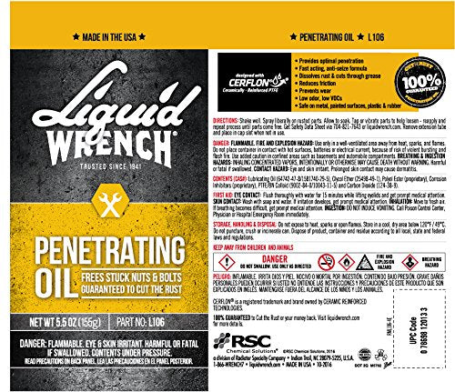 Liquid Wrench L106 Penetrating Oil, 5.5 Oz