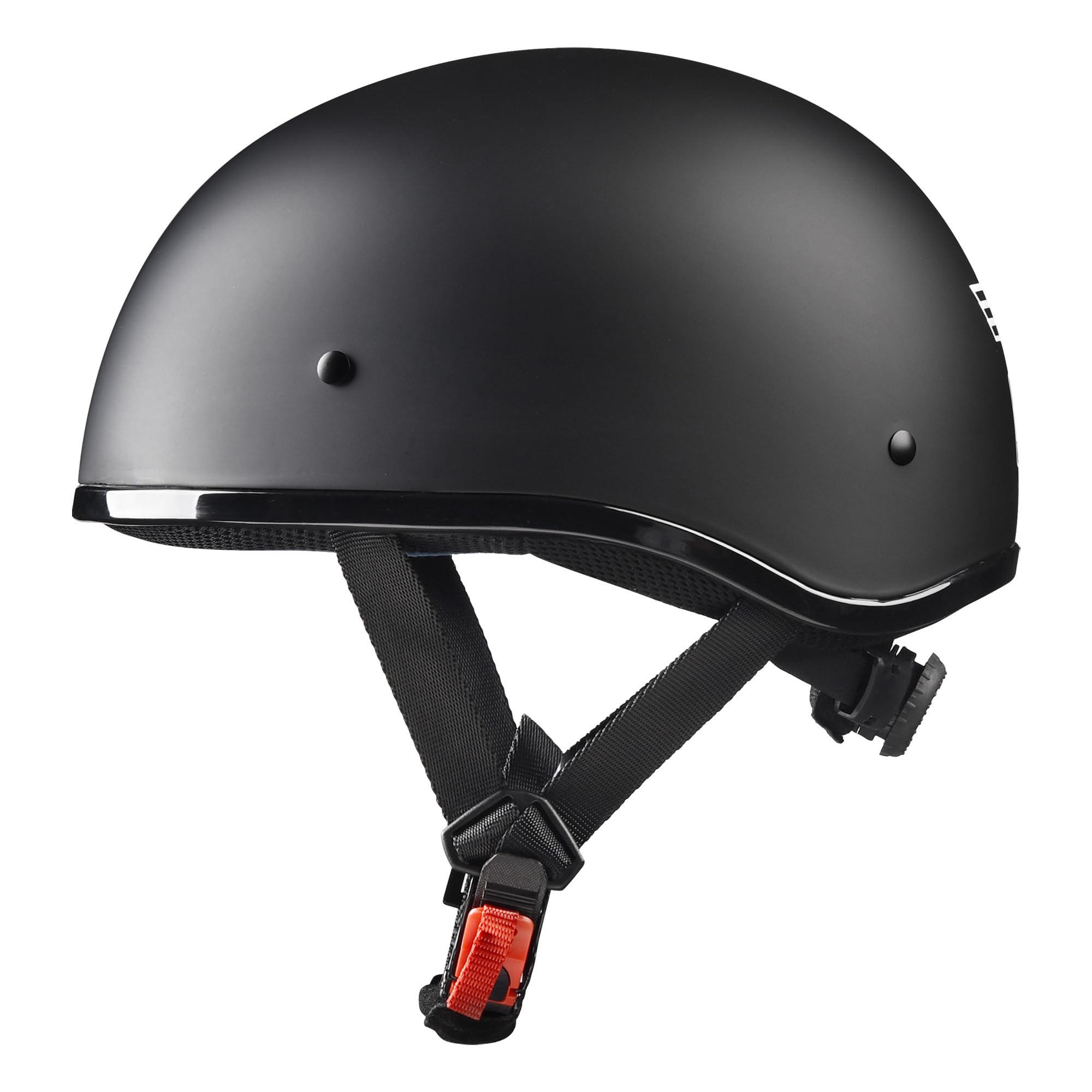 Ahr Half Face Motorcycle Helmet Dot Approved Half Skull Cap Half Helmet For Motorbike Cruiser Chopper Run-C, Matt Black, M