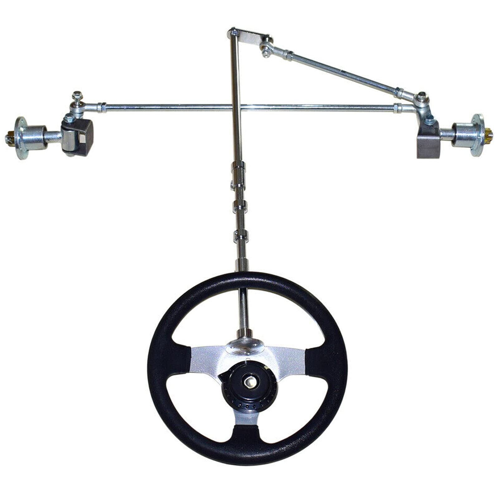 Chunille Front Axle Kit Front Steering Assy Tie Rod Wheels Go Kart Drift Ball Joint For 168Cc Atv Quad Go Kart Cart