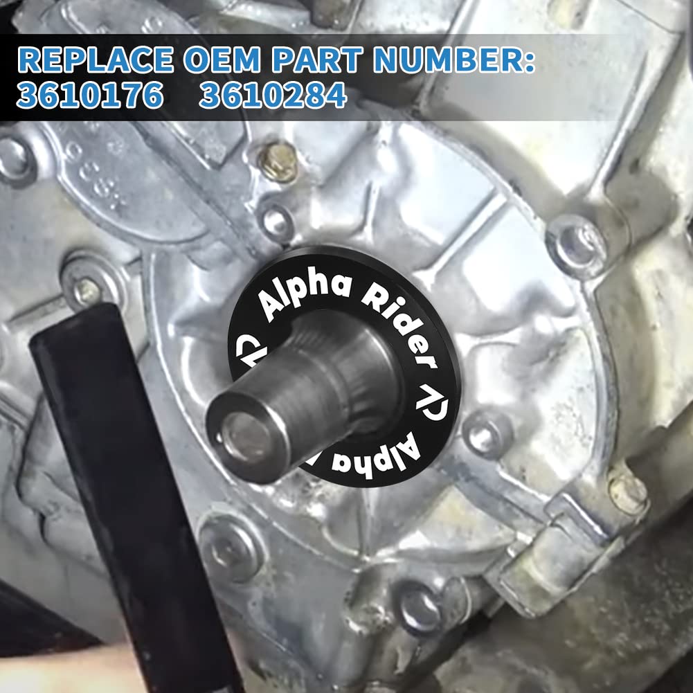 AUTOVIC Crankshaft Seal Cover Kit for Polaris Ranger 900/1000, RZR 900/1000 - Black Aluminum