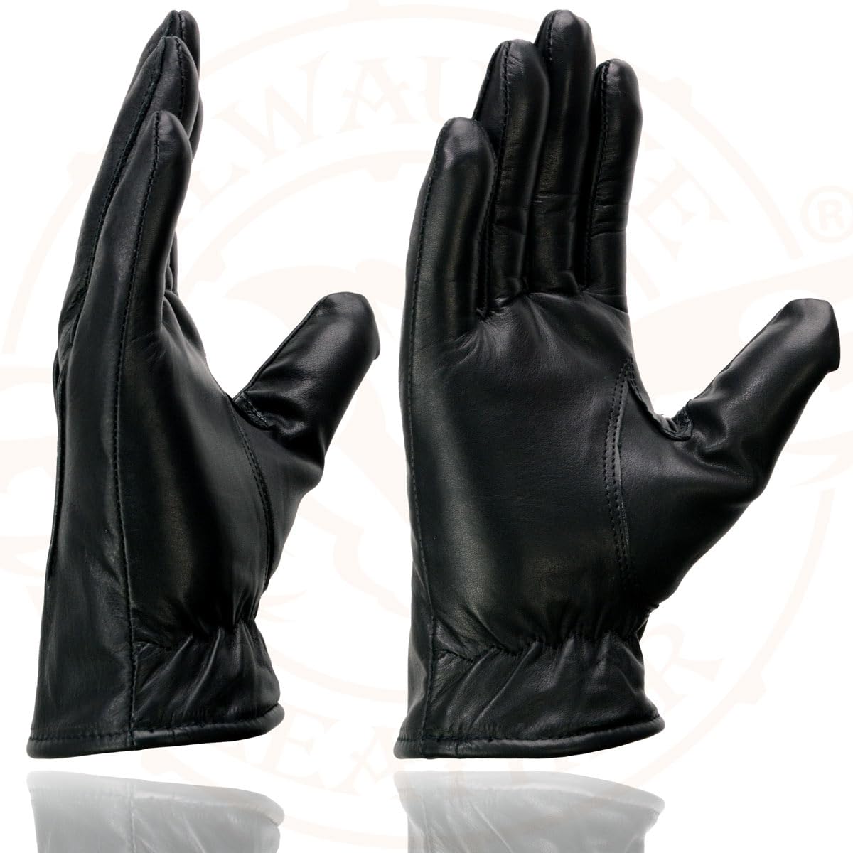 Milwaukee Leather SH234 Men's Black Thermal Lined Leather Motorcycle Hand Gloves W/Sinch Wrist Closure - 3X-Large