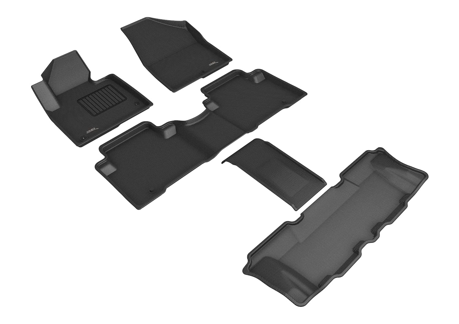 3D Maxpider Hyundai Santa Fe 6 & 7 Seats 2013-2018 / Hyundai Santa Fe Xl 2019 Kagu Black R1 R2 R3