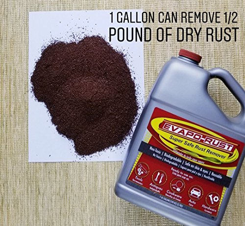 Evapo-Rust Heavy Duty Rust Remover, Water-Based, 3.5 Gallons, Red, Model ER018, Stainless Steel Safe