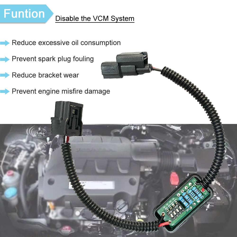 GRZWAYS VCM Muzzler Harness Disable Kit for Hon.da 3.5L V6 Engine - Plastic