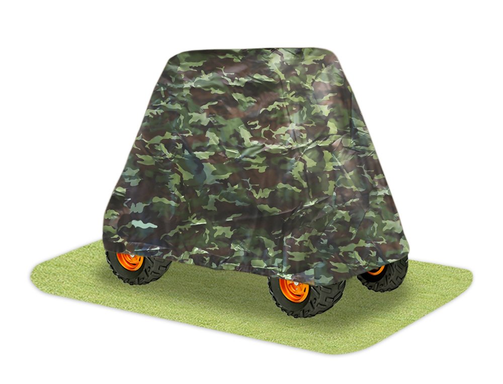 Pyle Universal Utv Vehicle Protective Cover - Quad Wheeler Outdoor Waterproof Dust And Weather Protection W/ Polyester Canvas He