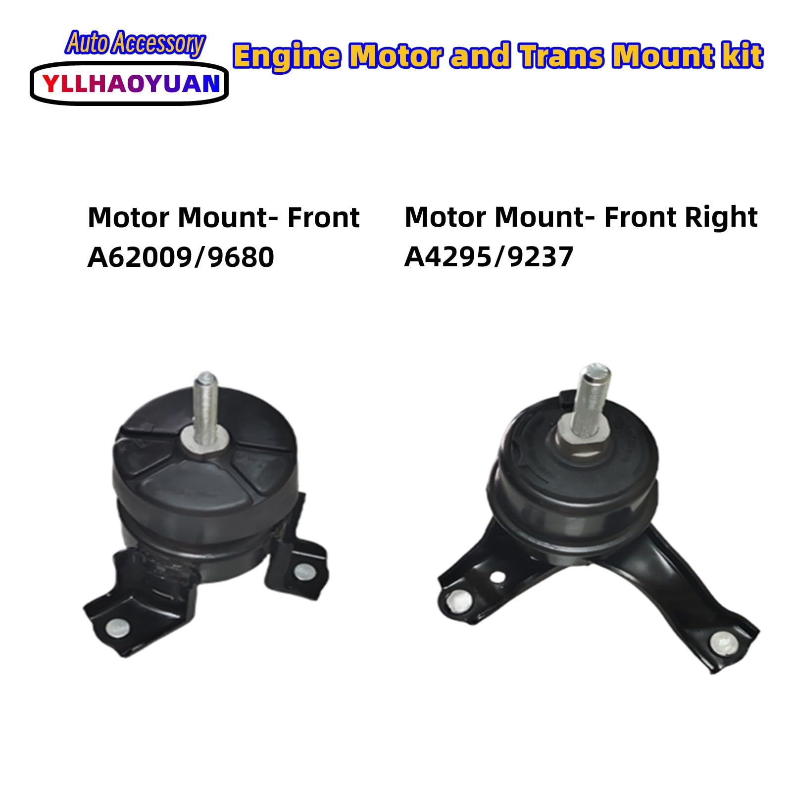 Yllhaoyuan Engine Mount Set of 4 for 2010-2011 Toyota Camry 2.5L - Metal Construction, Compatible Replacement