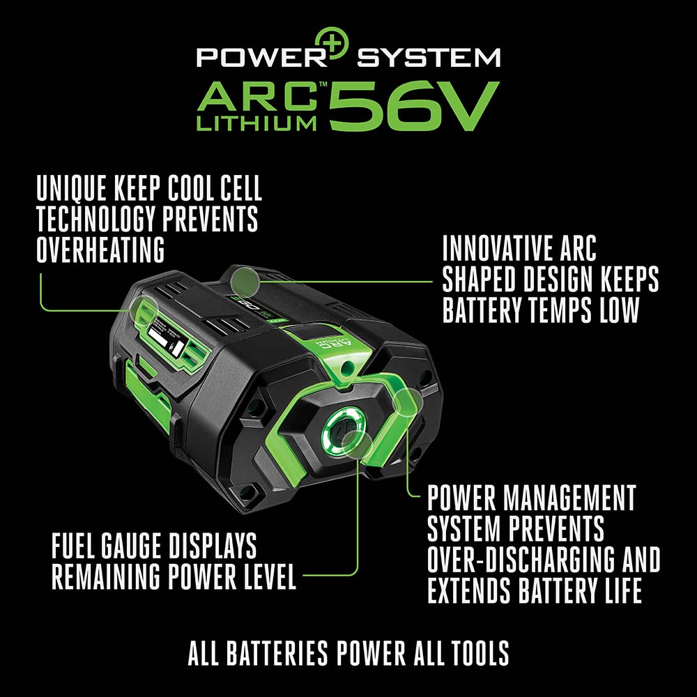 Ego Power+ Ba2242T 56-Volt 4.0Ah Upgraded Fuel Gauge Battery, Green