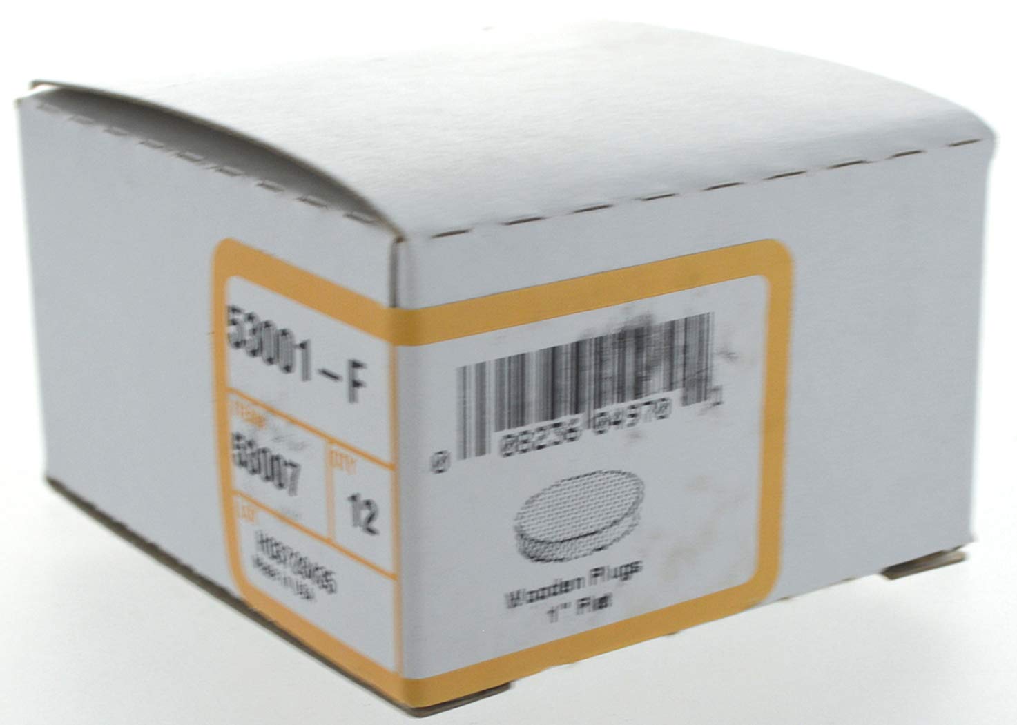 Hillman 53007 Wooden Flat Plug, 1-Inch, 12-Pack , Beige