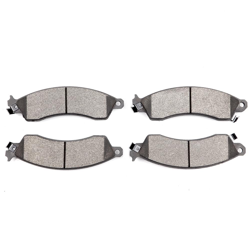 Cciyu D412 Front Semi-Metallic Disc Brake Pads Kit For Chevrolet Camaro 1988-1991,For Chevrolet Corvette 1988-1996,For Pontiac F