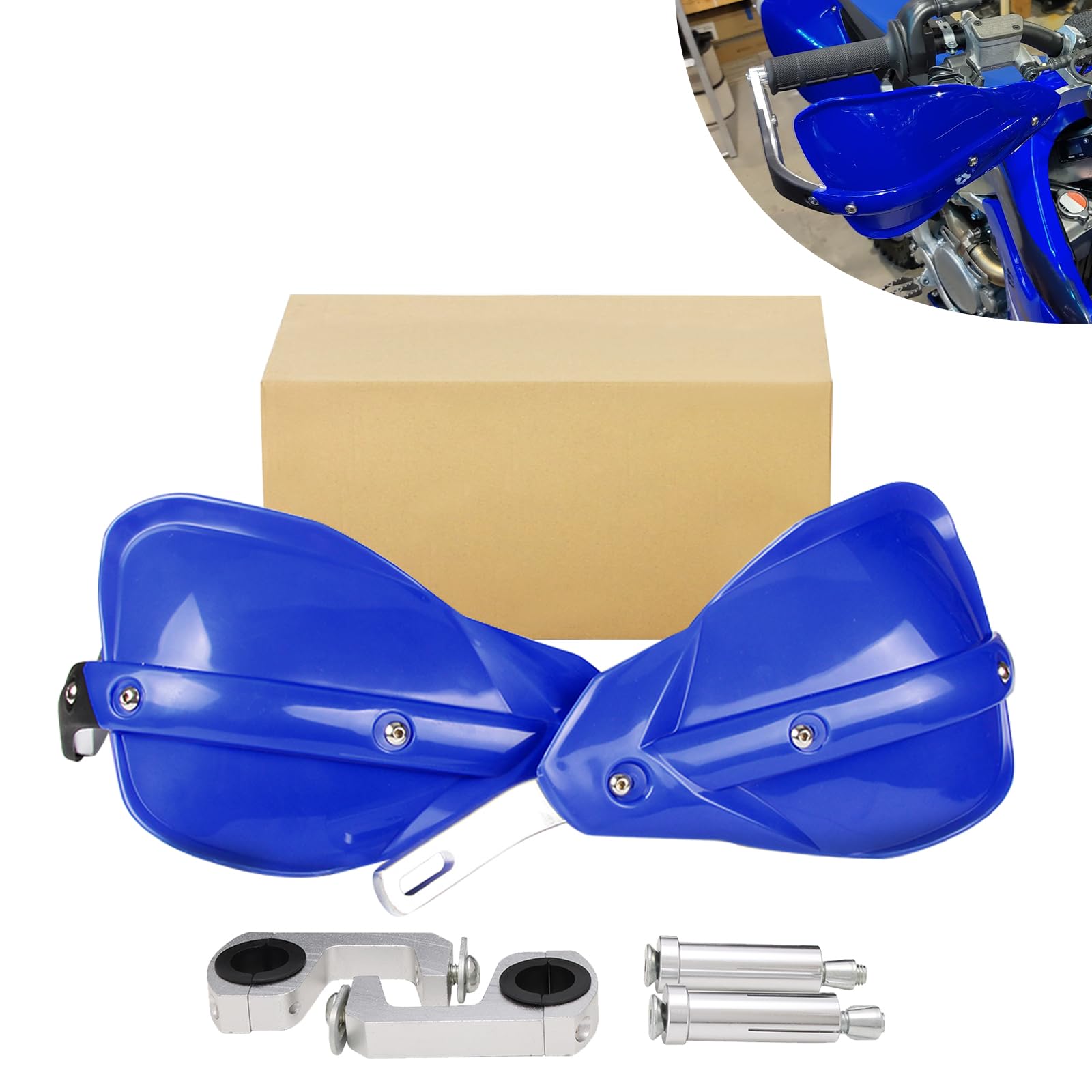 JFG RACING Motorcycle Handguards,Universal 7/8 inch and 1 1/8 inch Handle Bar Dirt Bike Hand Guards for Dirtbike Snowmobile MX S