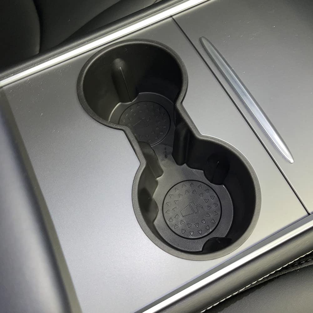 Motrobe 2023 2022 2021 Tesla Model Y Model 3 Center Console Cup Holder Insert Only Fit New Console