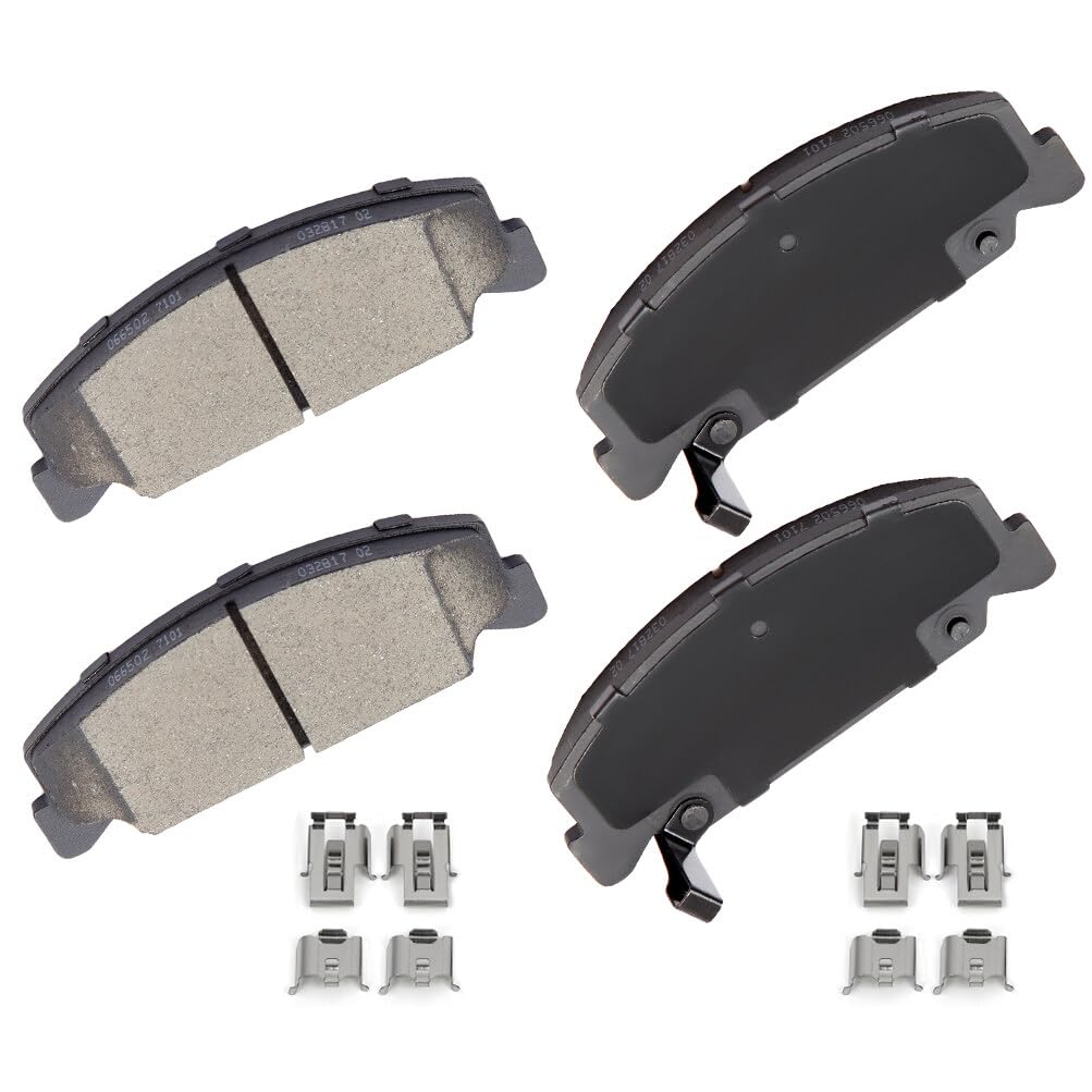 Cciyu D273 Front Ceramic Disc Brake Pads Kit For Honda Civic 1988-2000,For Honda Civic Del Sol 1993-1997,For Honda Crx 1988-1991