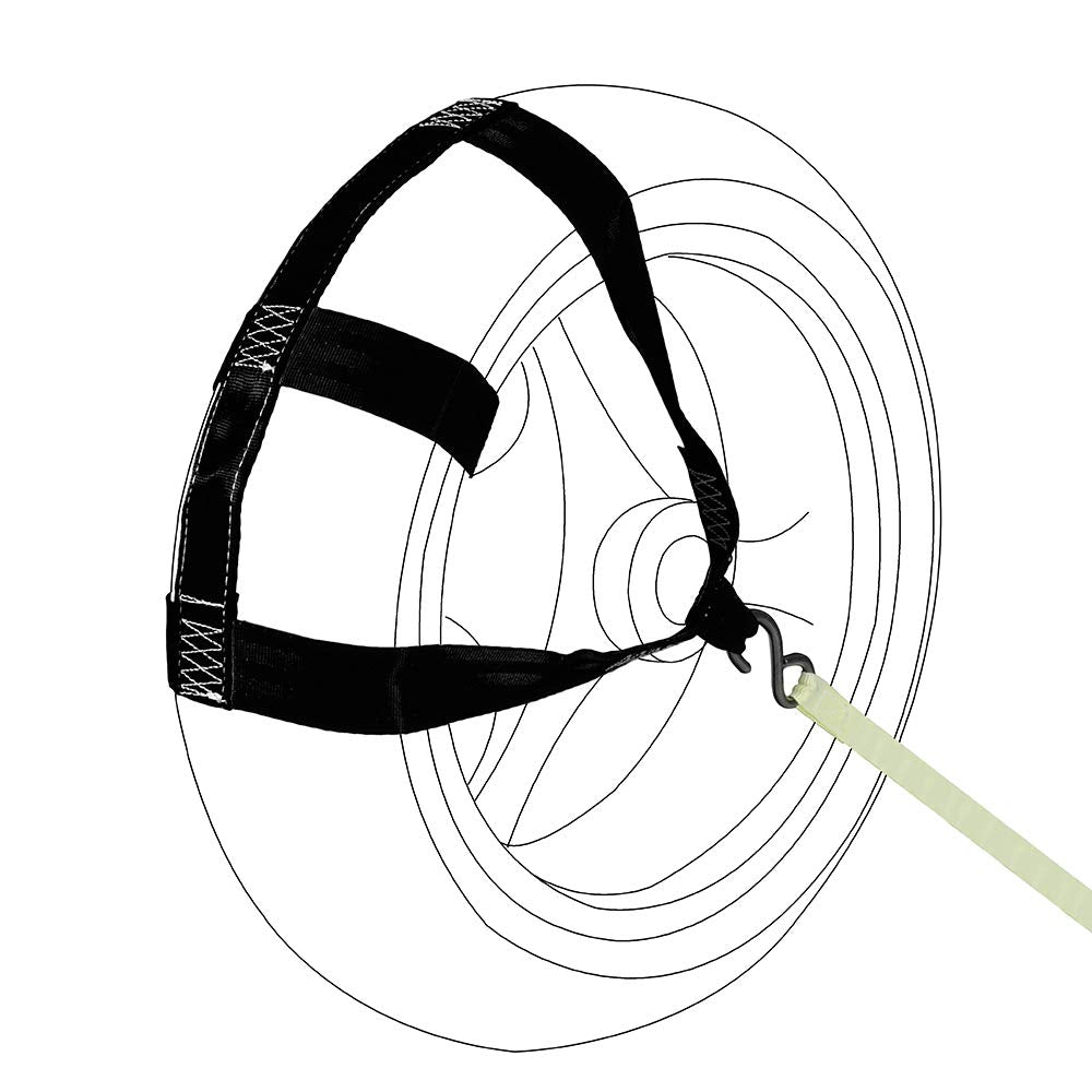 Moto4U Universal Motorcycle Rear Wheel Tie Down Strap In Black