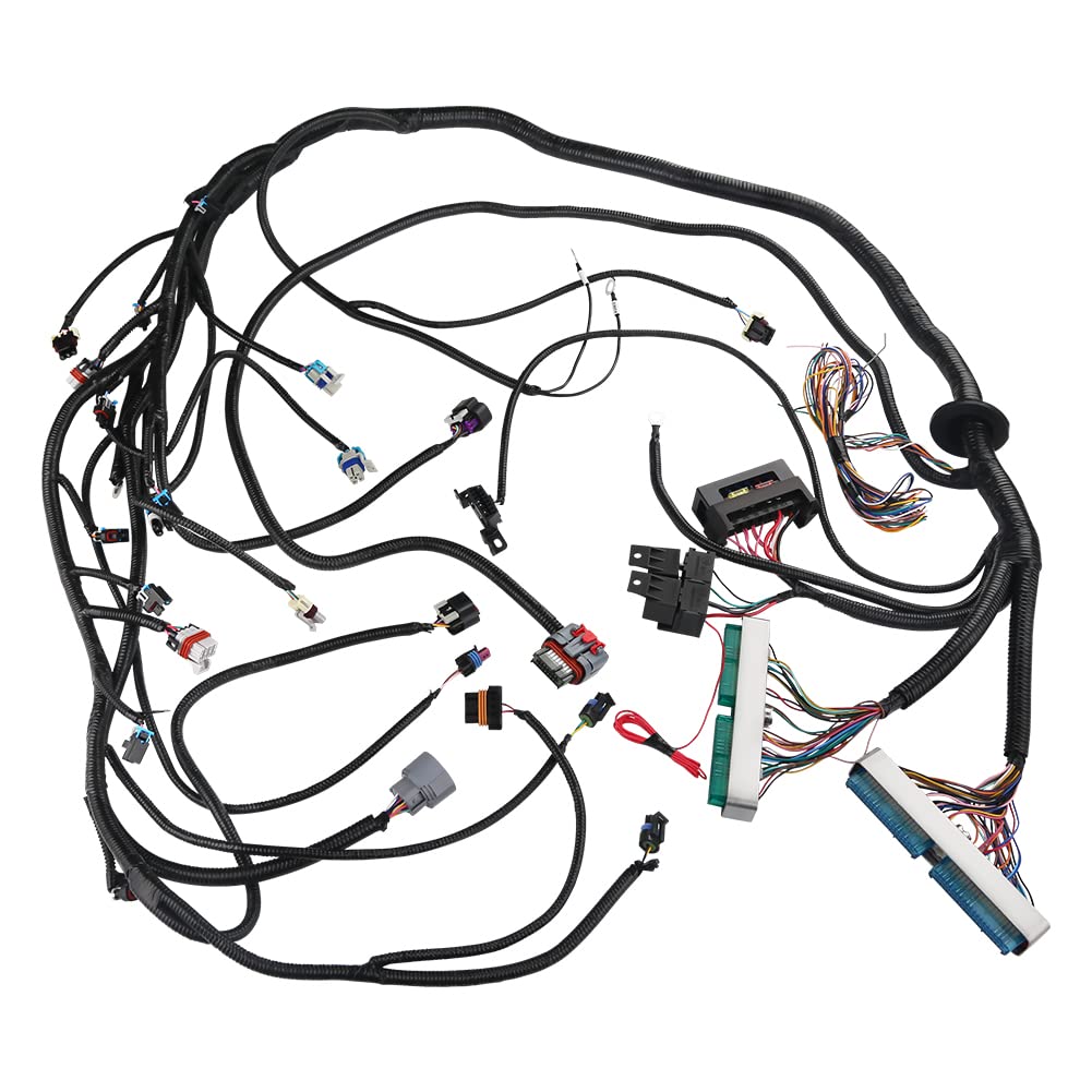 Wmphe Standalone Wiring Harness With 4L80E Transmission Drive By Wire, Professional Engine Wiring Harness, With Wiring Guide Man