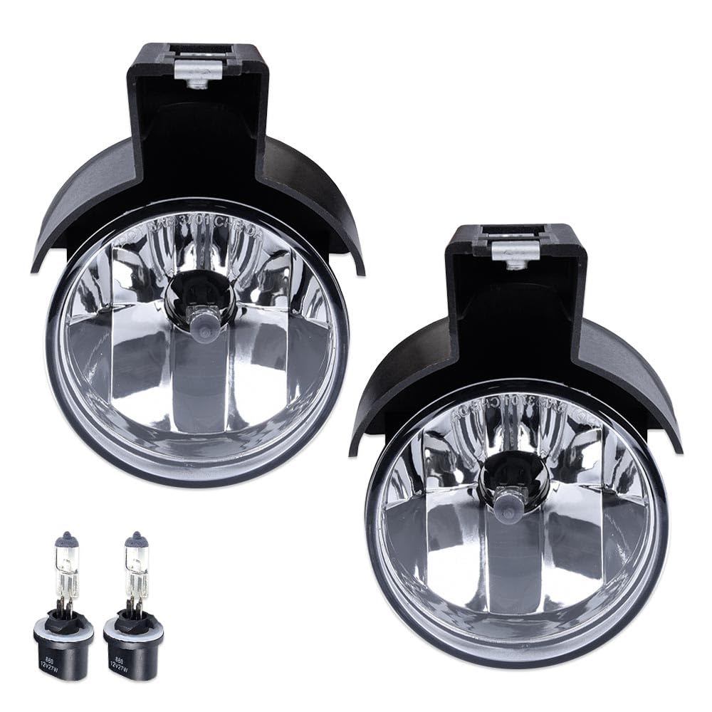 PIT66 Fog Lights w/Bulbs Compatible with Dodge Durango Dakota 1998-2000,Front Bumper Driving Fog Lights Lamps Clear Lens 1 Pair